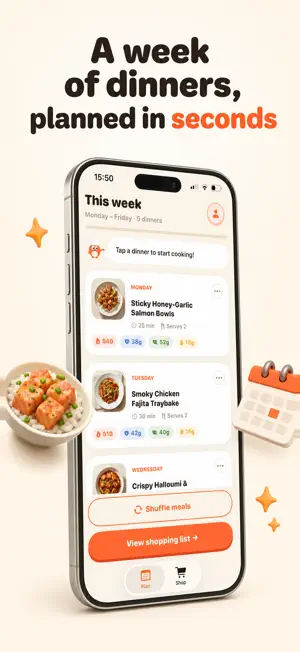 Dinnr: Meal Planner screenshot 1