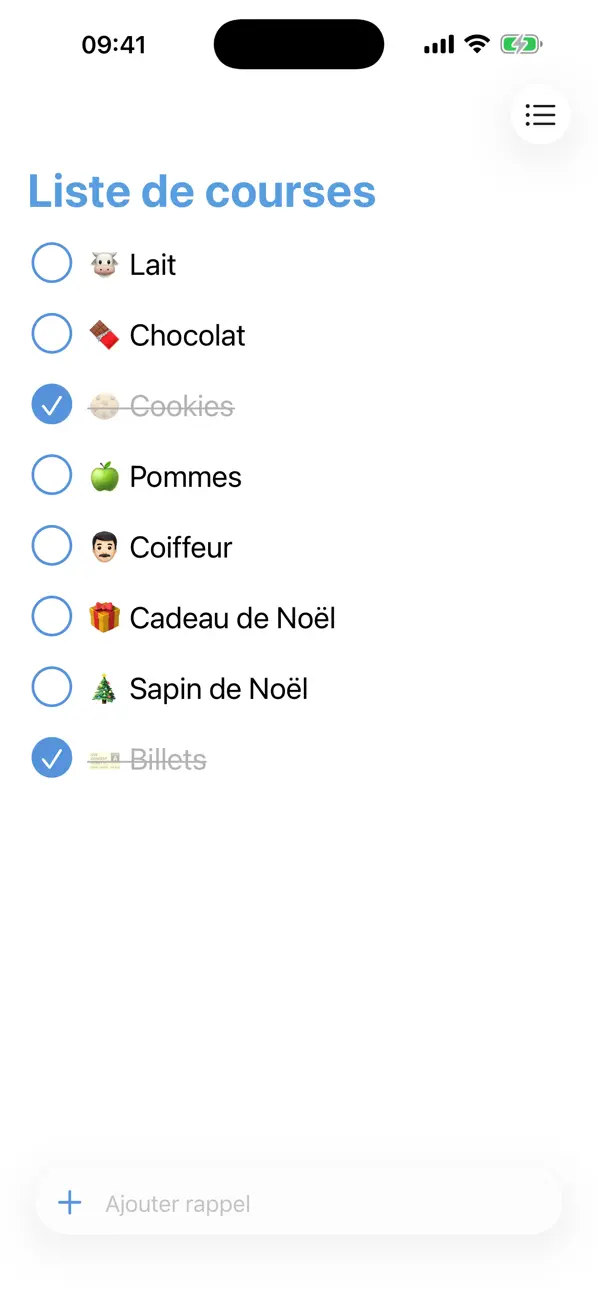 Screenshot #1 pour 1List (Rappels)