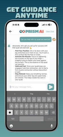 PRISM: The Knee Pain App iPhone screenshot