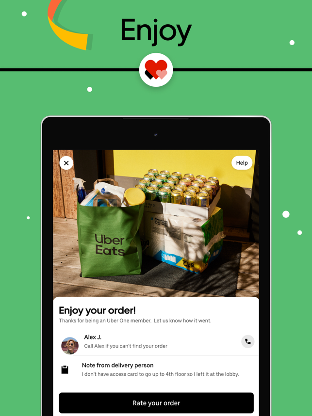 ‎Uber Eats: Food & Groceries Screenshot