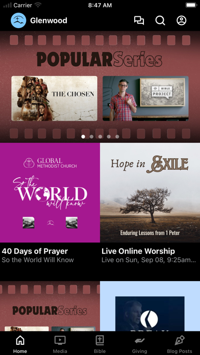 Glenwood Methodist Church Screenshot