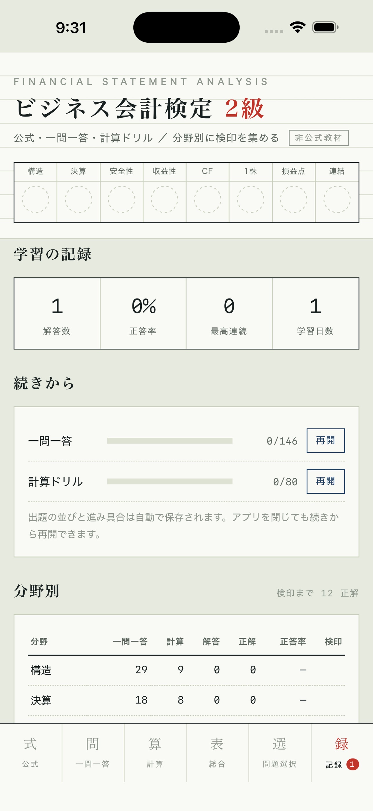 Screenshot 5 of 財務諸表分析ドリル