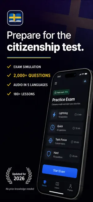Swedish Citizenship Test‌ screenshot 1