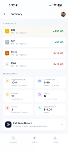 Euchre Score Pro screenshot 6