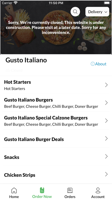Gusto Italiano, Screenshot