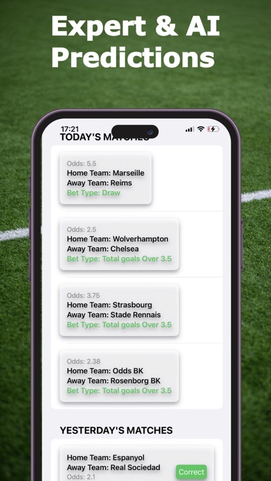AI Football Betting Forecast Screenshot