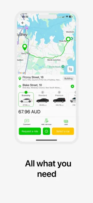 Pride cab booking app screenshot 2
