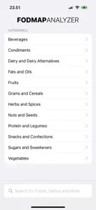 FODMAP Analyzer screenshot #1 for iPhone