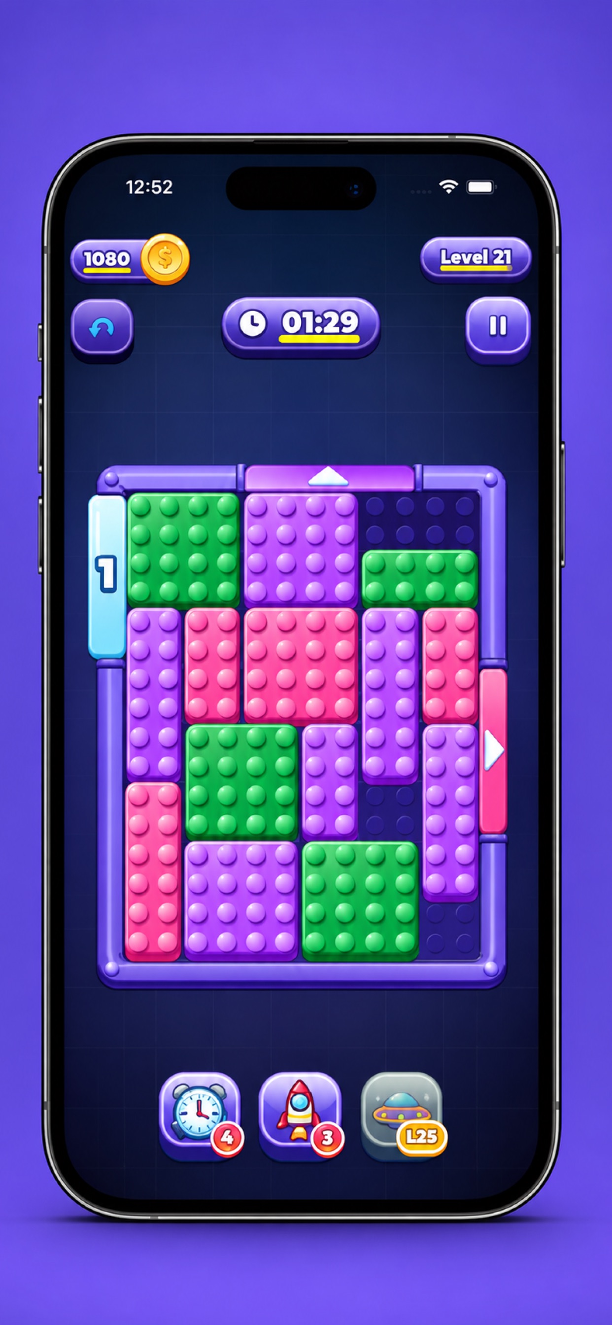 Screenshot 8 of Brick Jam — Slide Match Escape