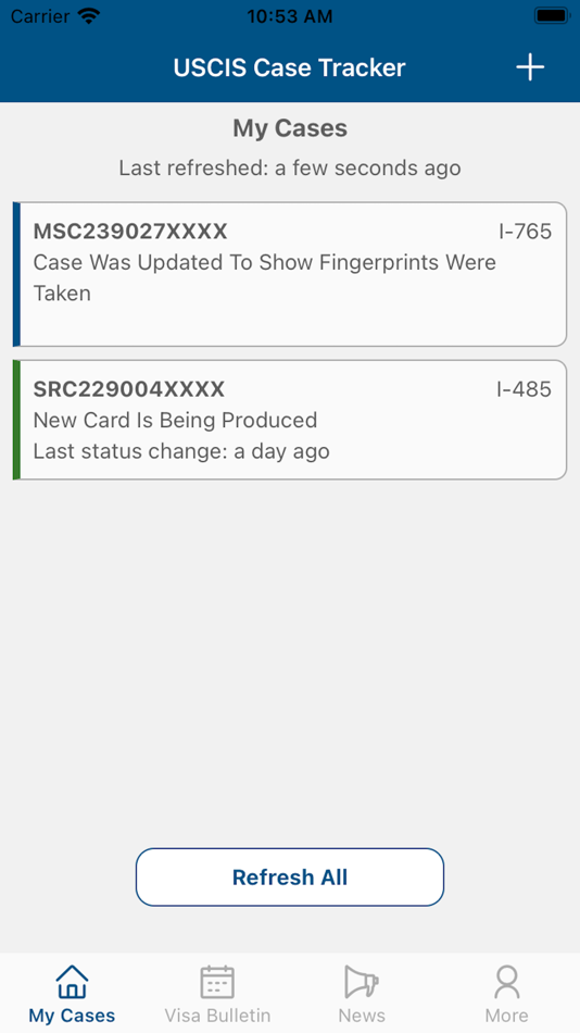 #1. Case Tracker for USCIS (iOS) Podle: 1Point3Acres, LLC