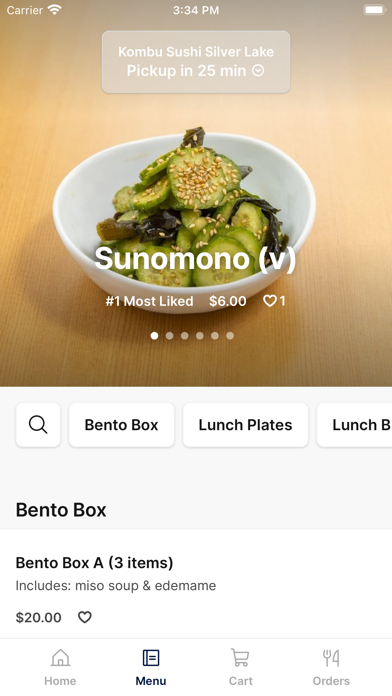 Kombu Sushi LA iPhone screenshot 2 - Food & Drink app