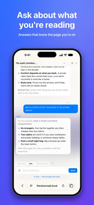 Zeki: AI Sidebar for Safari screenshot 2
