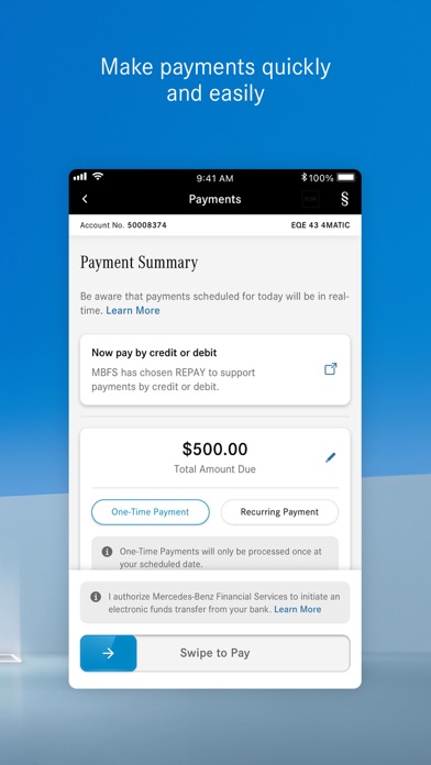 Mercedes-Benz Finance (USA/CA) Screenshot