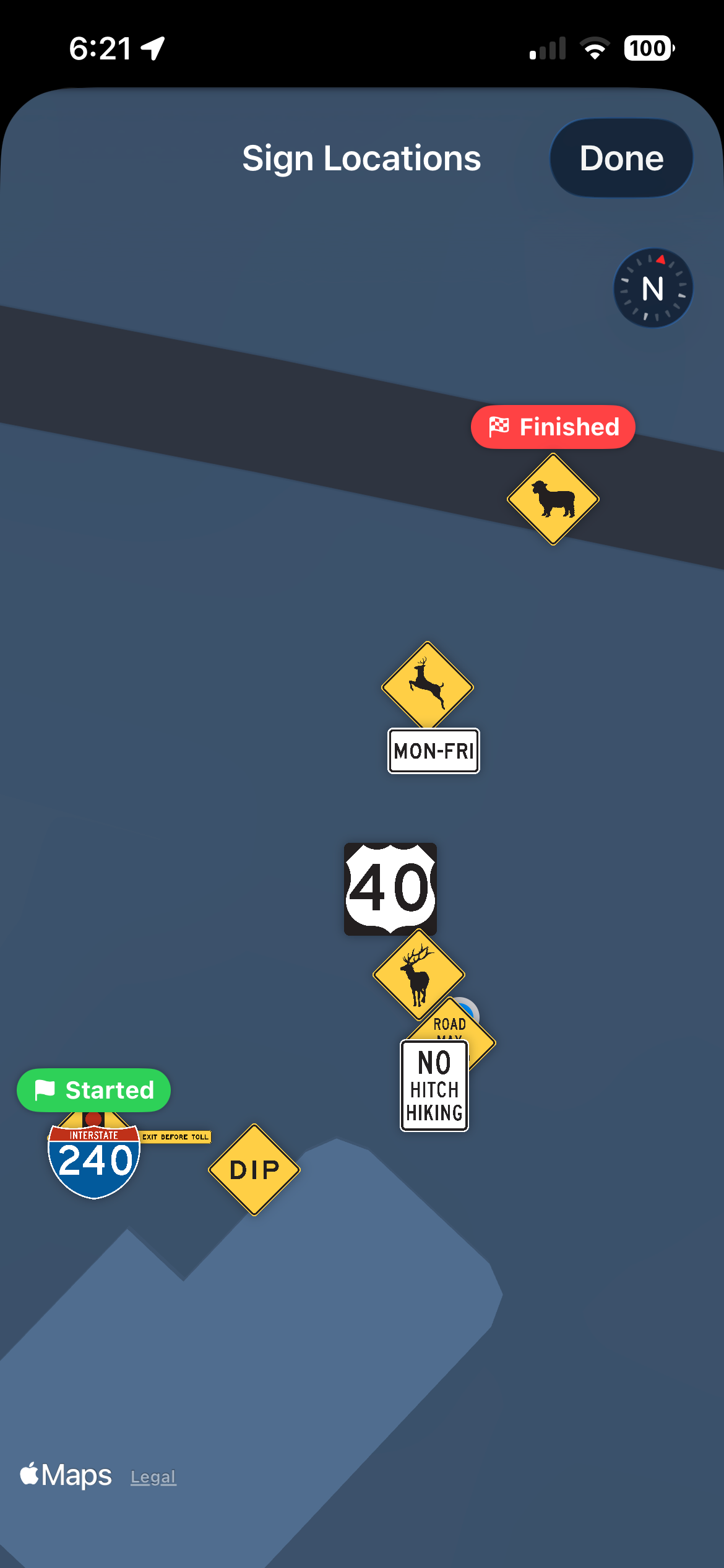Road Signs Bingo