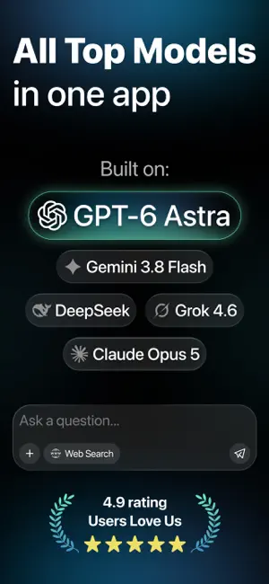 Chat 5.0: AI Plus, Open Bot screenshot 1
