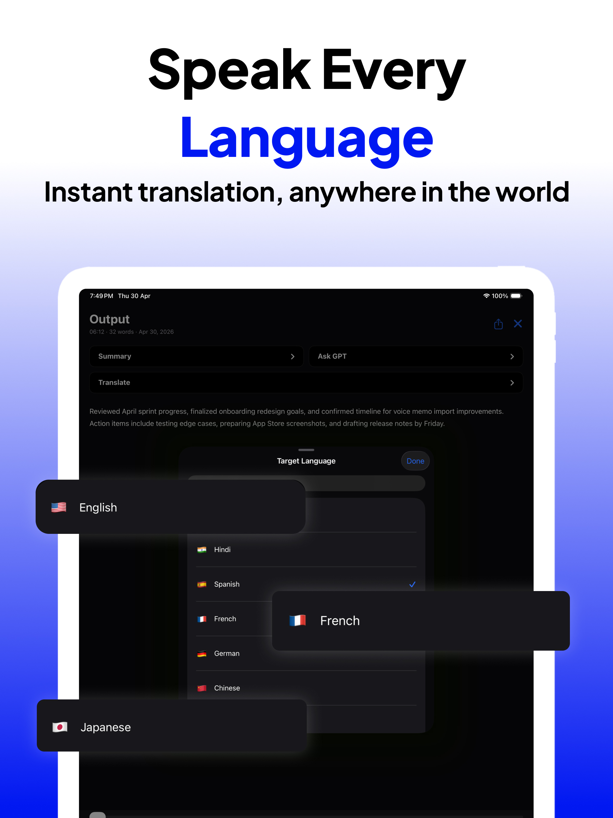 Whisper: Speech to Text App screenshot 10
