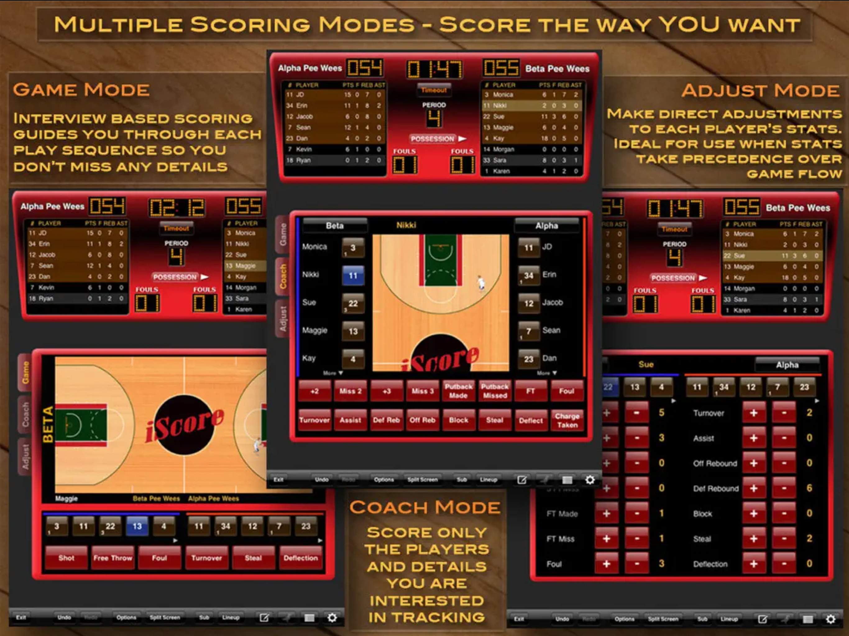 iScore Basketball Scorekeeper