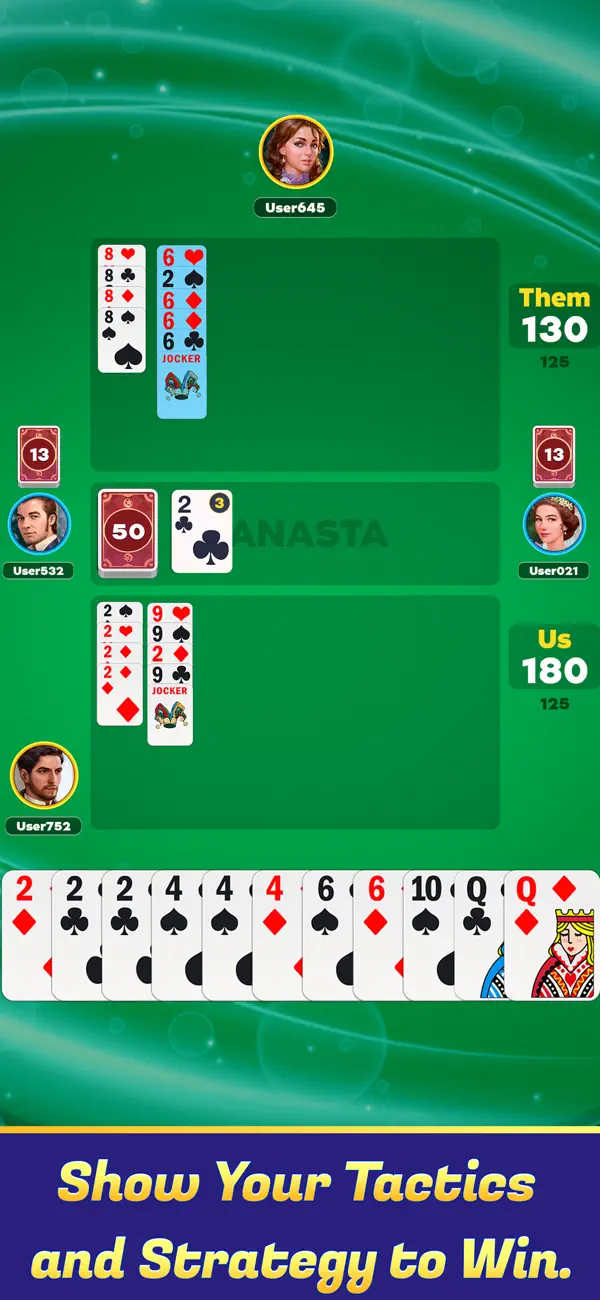 Screenshot #2 pour Canasta Card Game