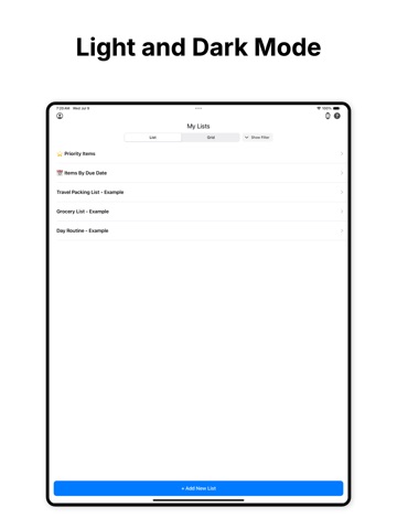 Checklist Genie - List & To Do iPad screenshot