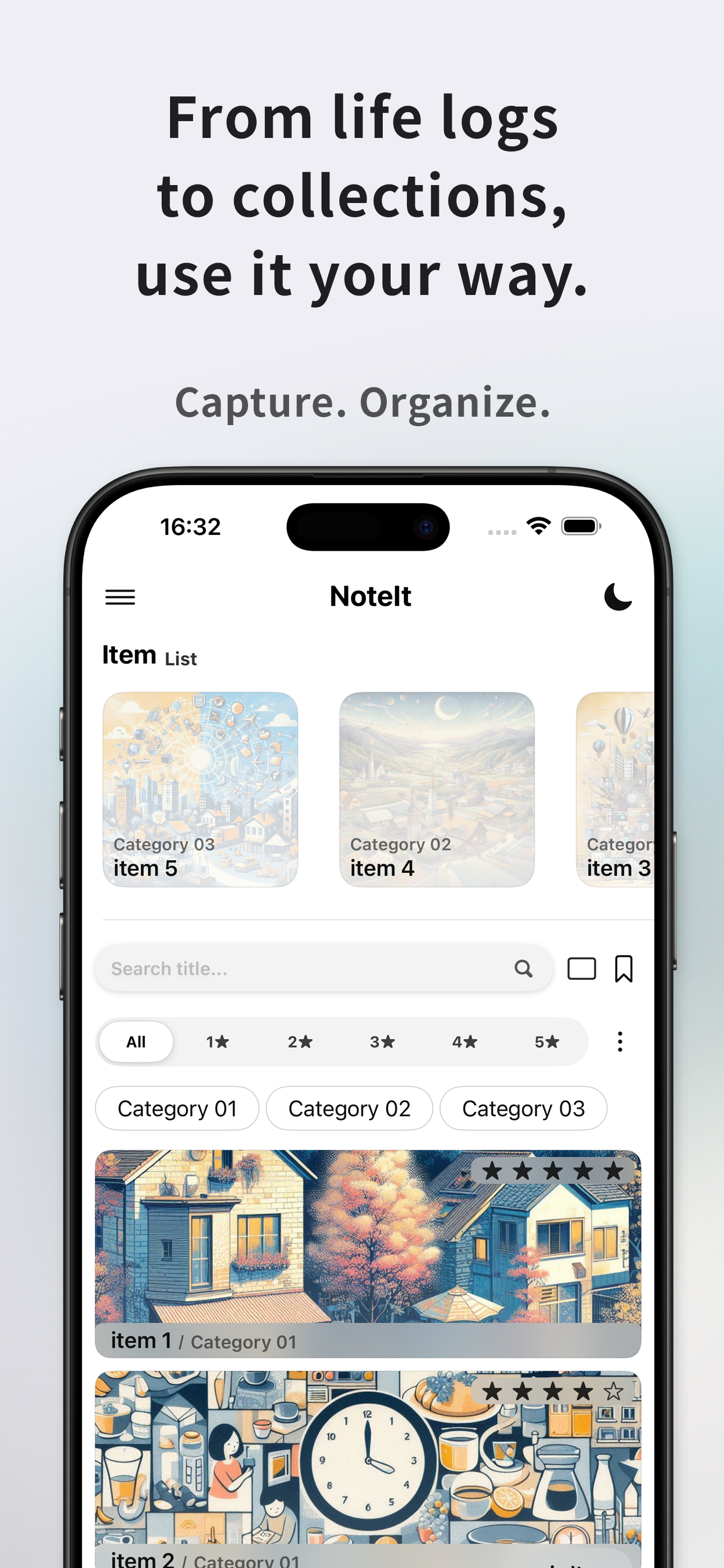 NoteIt Journal/Archive/Records