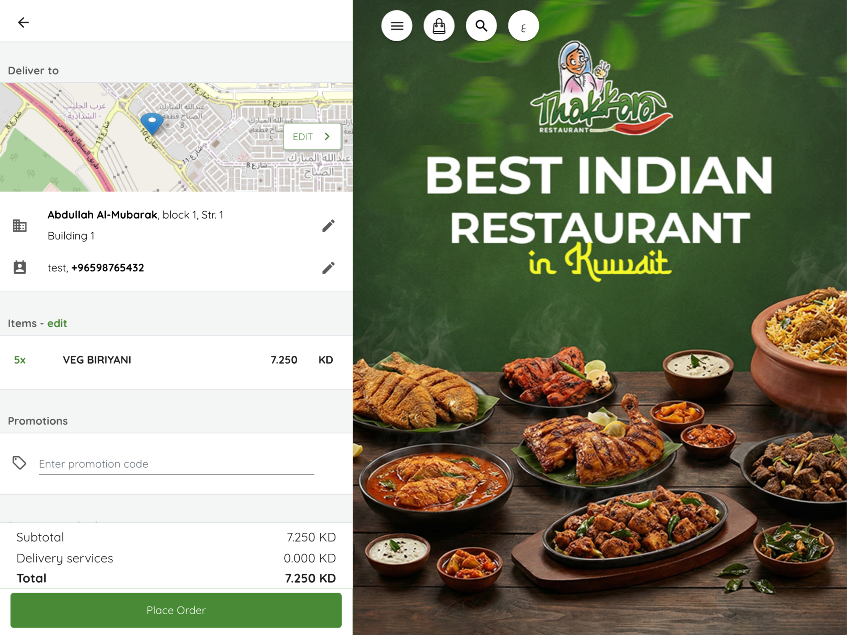 Thakkara Restaurant Kuwait