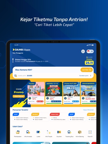 DAMRI Apps iPad screenshot 1