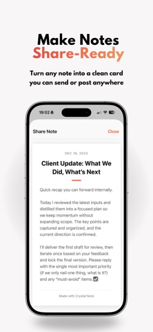 Crystal Note: AI Note Taker Screenshot 7 of 7