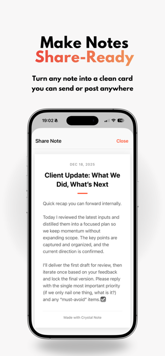 Crystal Note: AI Note Taker Screenshot 7 of 7