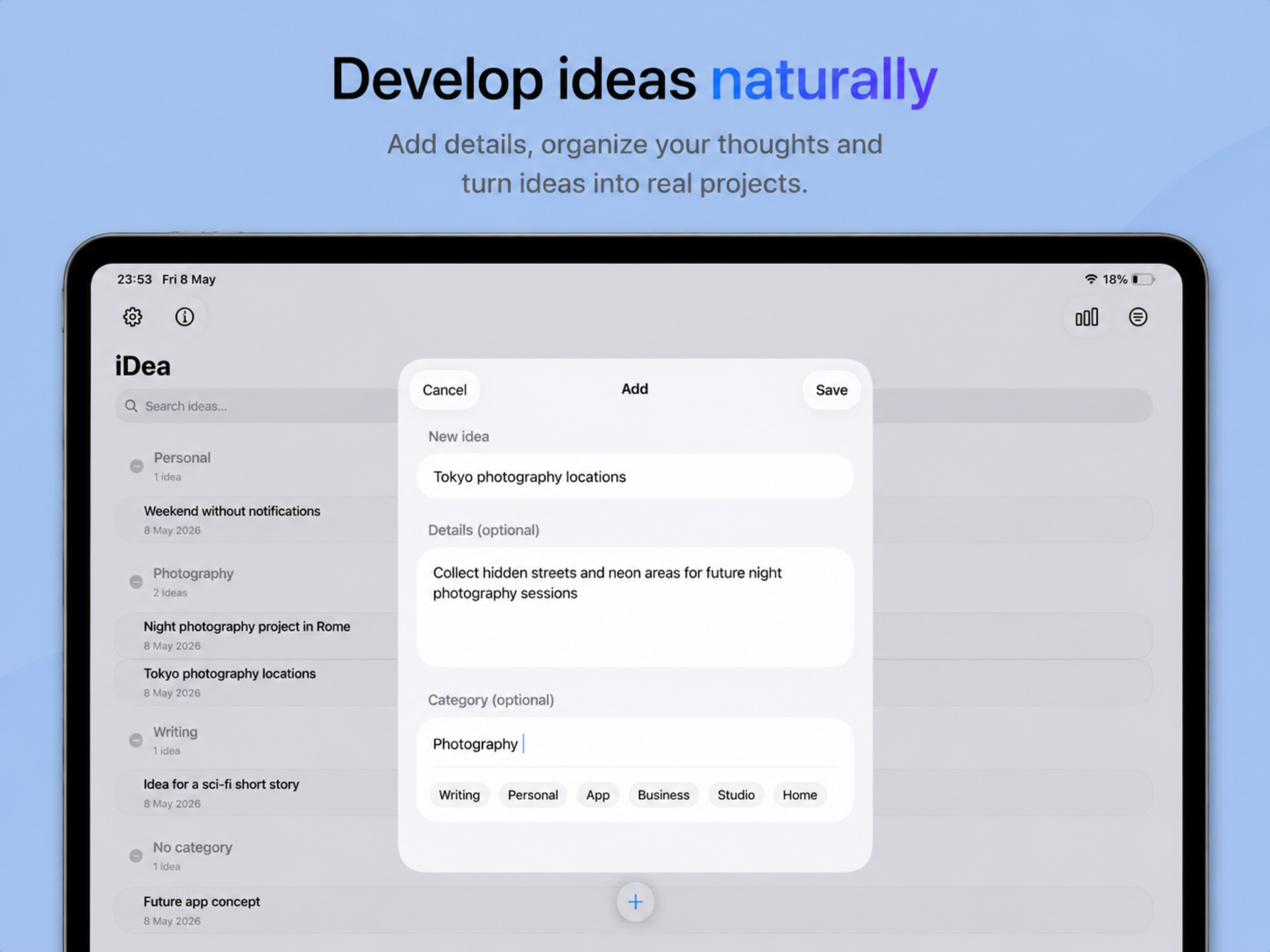 iDea - Capture ideas screenshot 7
