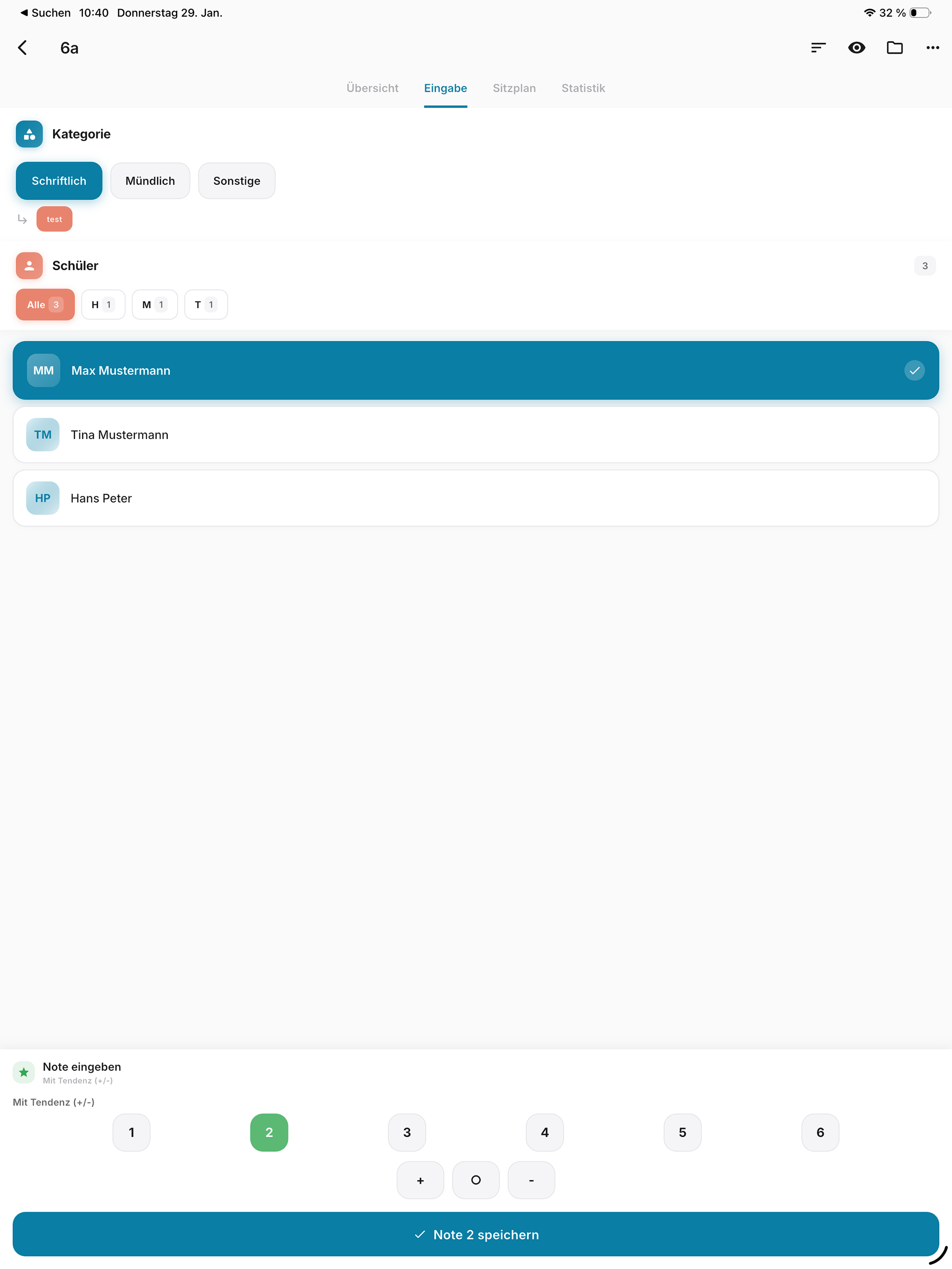 Notenbuch – Lehrer App screenshot 8