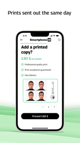 Smartphone iD - Passport photo screenshot