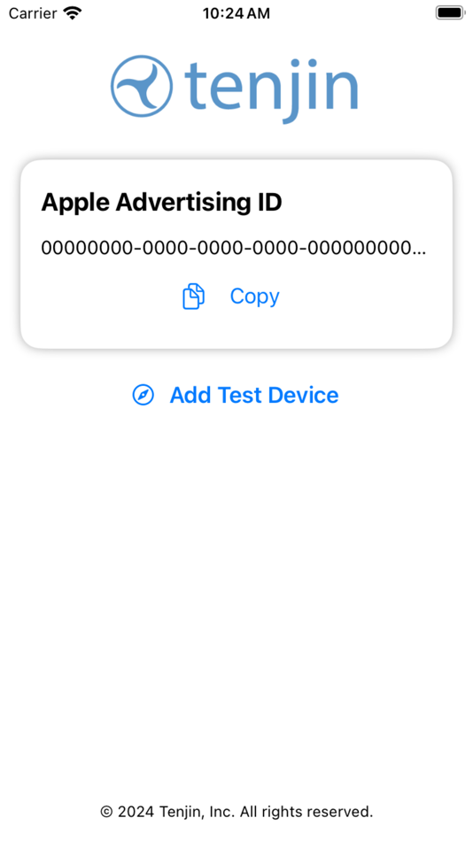 Tenjin Device ID (iOS) 由: Tenjin Tenjin Device ID (iOS) 由: Tenjin