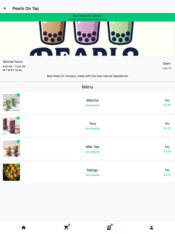 CARI Delivery iPad screenshot 2 - Food & Drink app