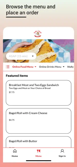 Wally’s Bagels Grab and GO screenshot 2