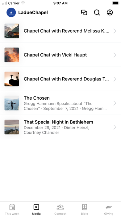 Ladue Chapel PCUSA Screenshot
