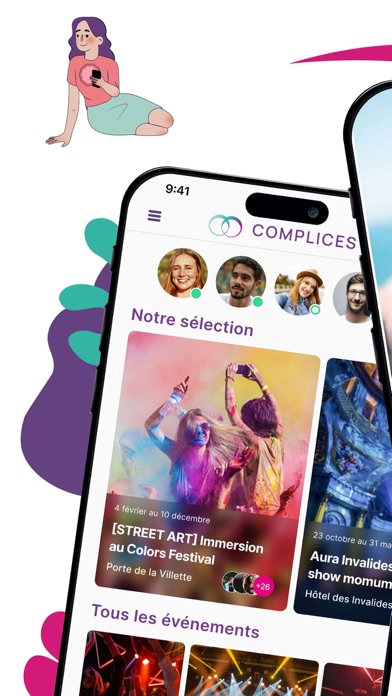 Complices: culture & rencontre Screenshot