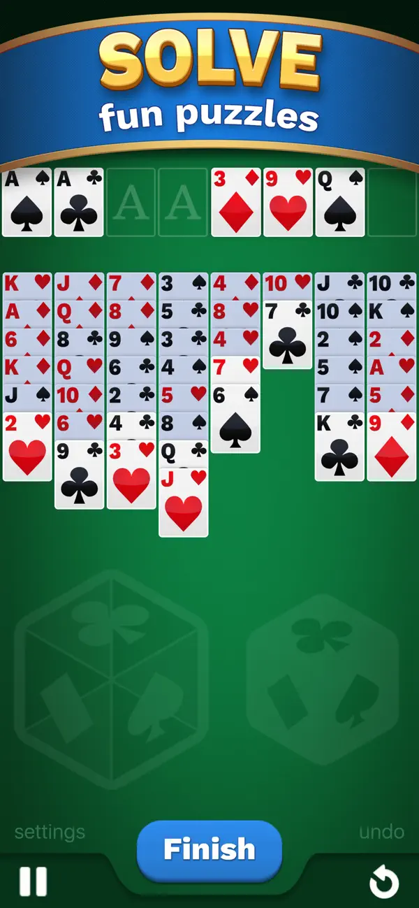 Screenshot #1 pour Freecell Solitaire Cube