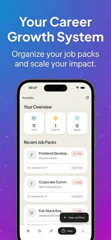 Portfoliio - AI career growth iPhone screenshot