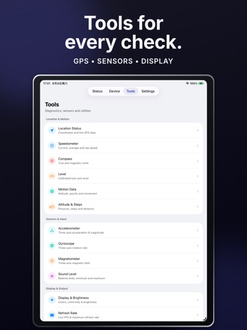 Device Info: System Monitor iPad screenshot 4