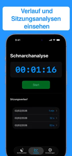 Screenshot von Schnarchalarm auf dem iPhone 3