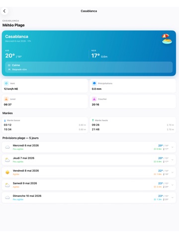 meteo maroc iPad screenshot