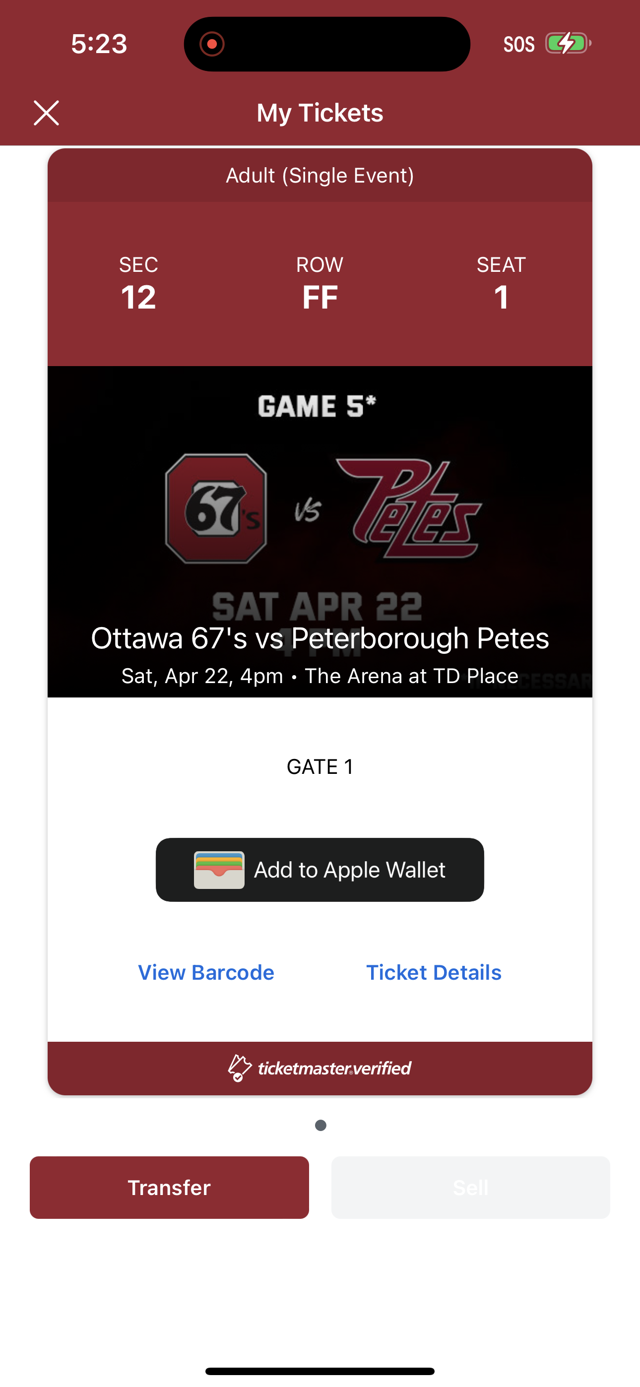 TD Place + Lansdowne App
