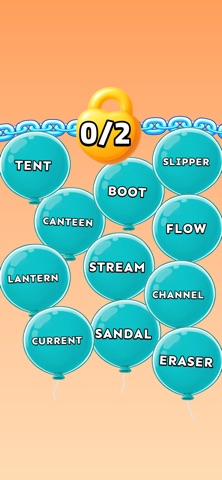 Balloon Word Jam iPhone screenshot