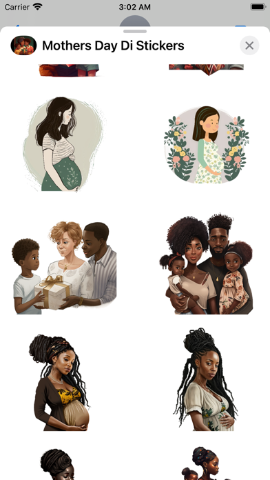 Black Mothers Day Stickers Screenshot