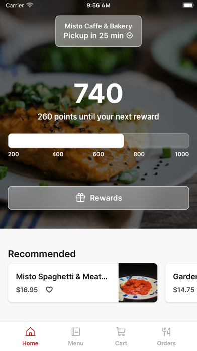 Misto Caffe & Bakery iPhone screenshot 1 - Food & Drink app