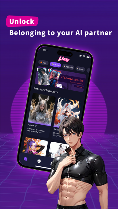 Linty: Character AI & Roleplay Screenshot 1 - AppWisp.com Linty: Character AI & Roleplay Screenshot 1 - AppWisp.com
