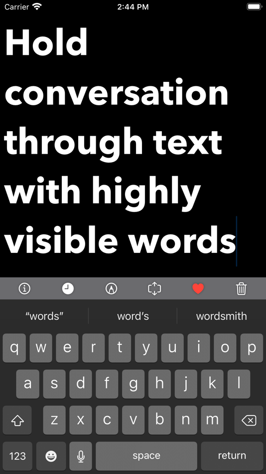 #1. Type Big (iOS) By: One Man Shy LLC