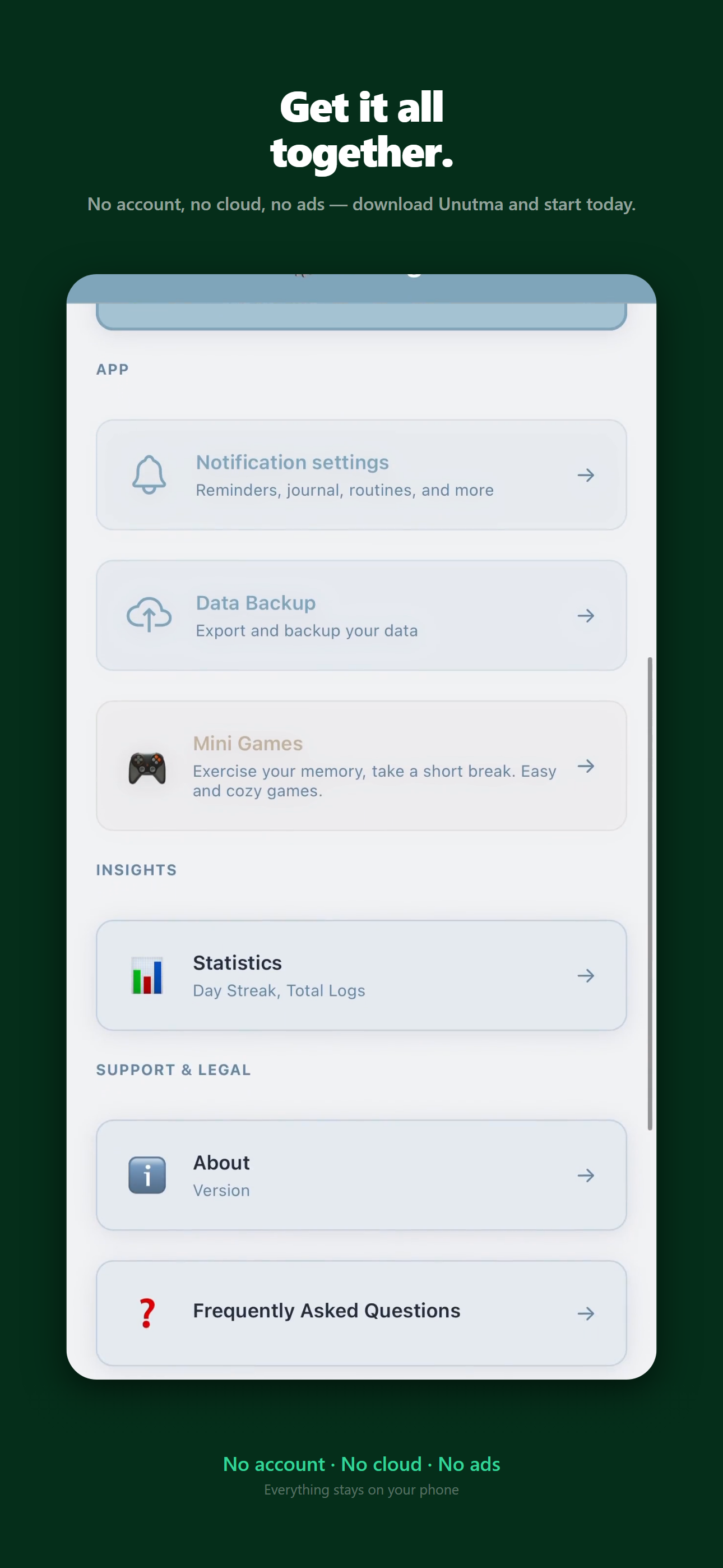 Unutma: Daily Planner & Diary screenshot 13