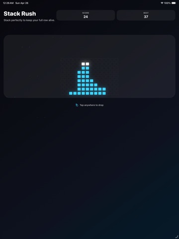 Stack Rush: Tap Tower iPad screenshot