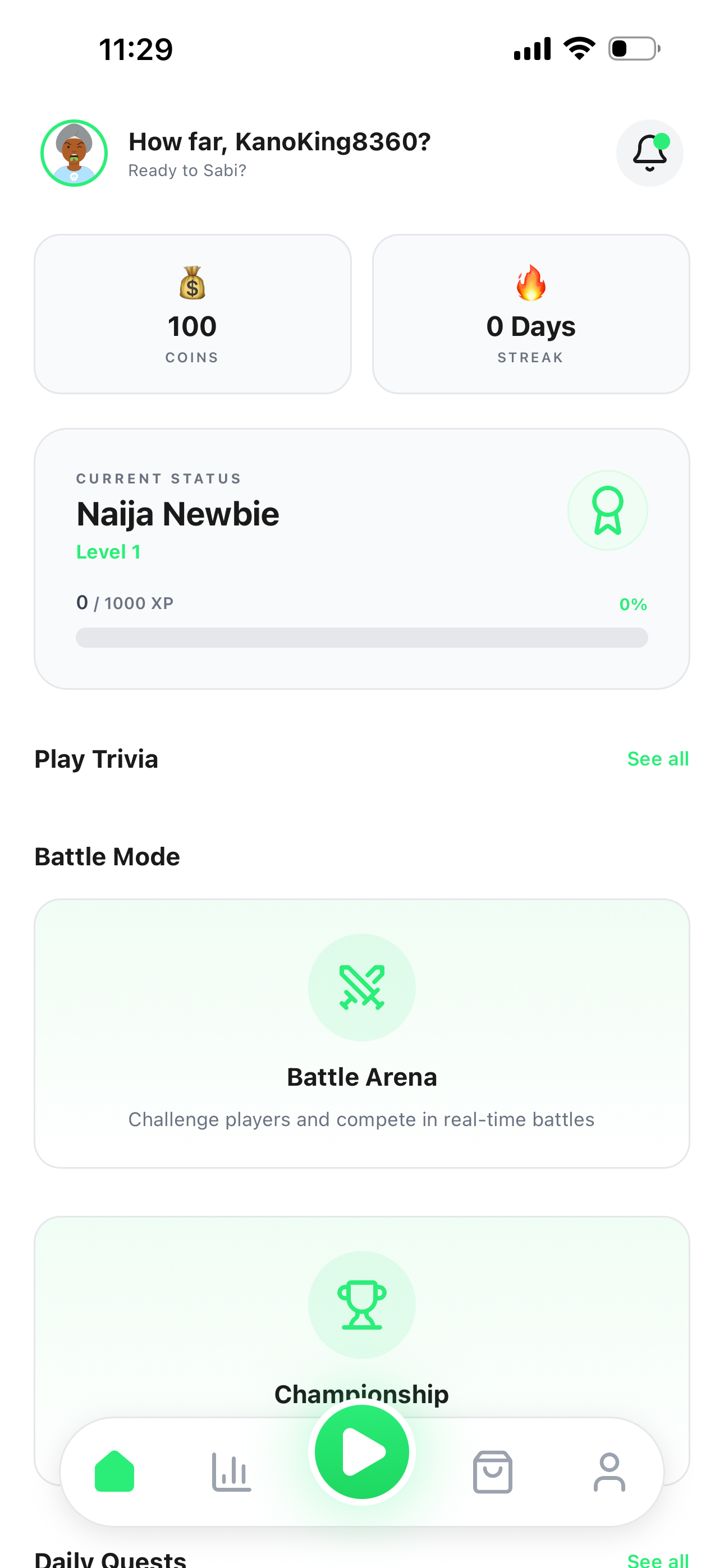 Sabi9ja: Nigeria Trivia Battle screenshot 3